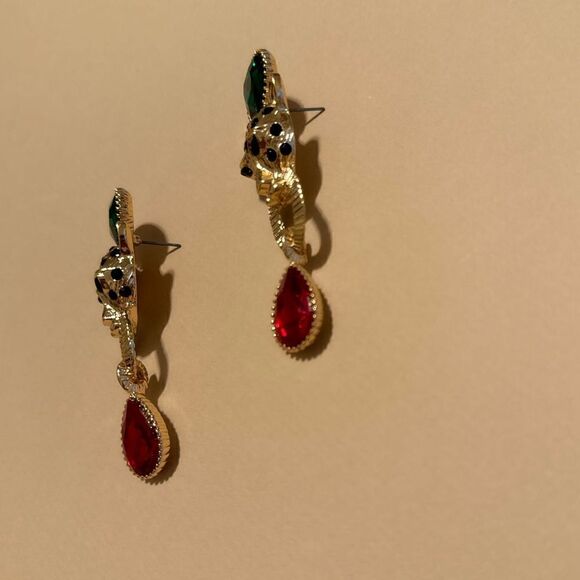 Crystal drop earrings #1266 - Picture 3 of 4